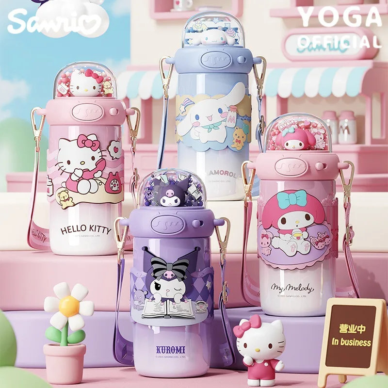 

Anime Cartoon Sanrio Hello Kitty Kuromi Cinnamoroll Stainless Steel Insulated Cup Y2K Fashion New 316 Insulated Water Cup Gifts