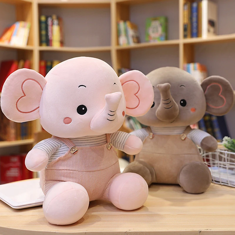漫画の象のぬいぐるみ かわいい動物のぬいぐるみ ソフトぬいぐるみ ホームデコレーション クレーンゲームの景品 投げゲームの景品 子供へのプレゼント