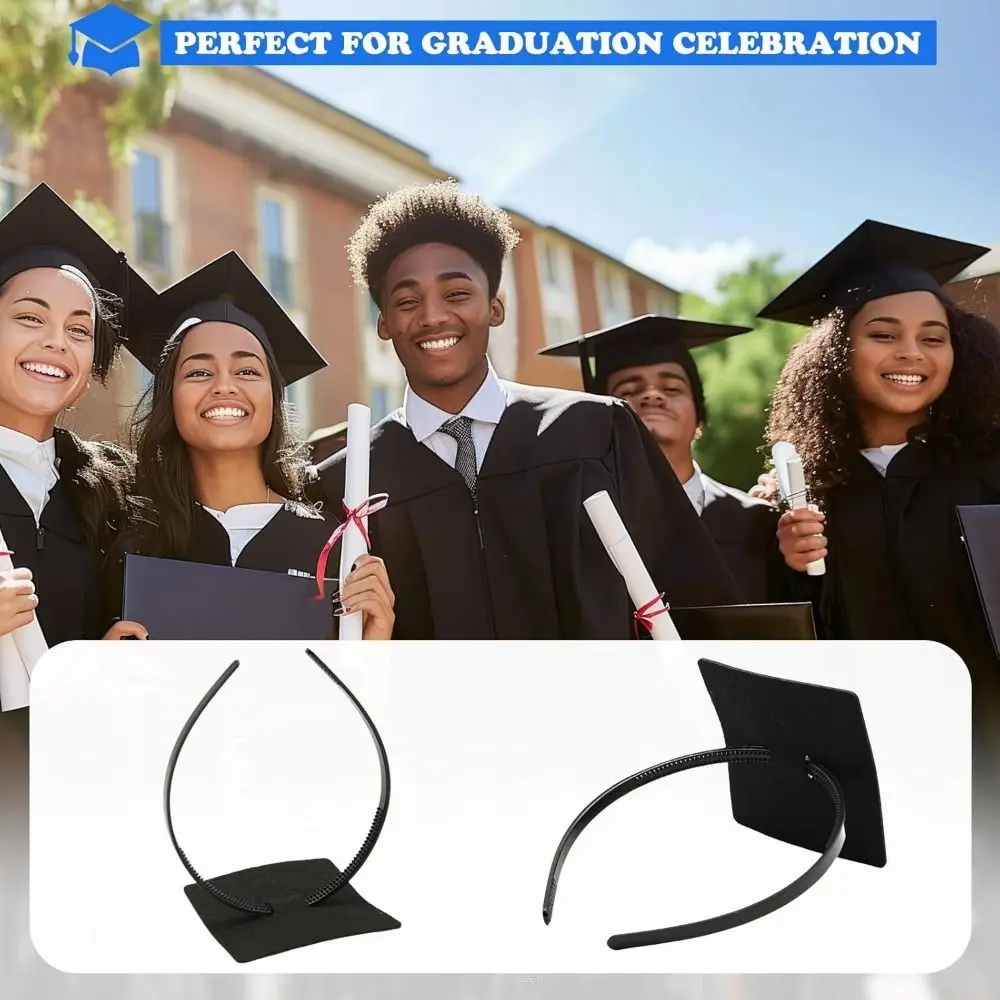 Invisible Graduation Cap Headband Protective Hairstyle Creative Bachelor Hat Insert Headpiece Comfortable Firm Design