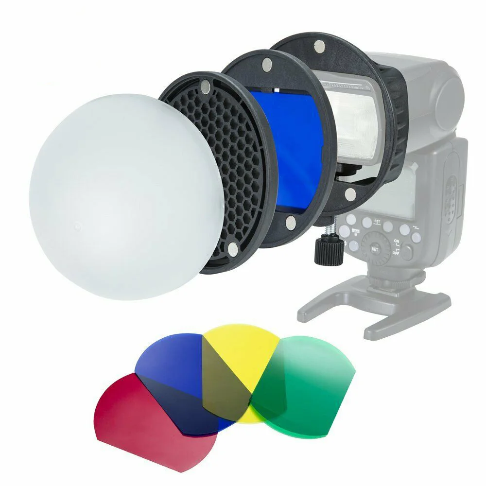 Magnetic Color Filter Reflector Honeycomb Diffuser Softball Photo Studio Accessories for Flash Canon Nikon Sony Yongnuo