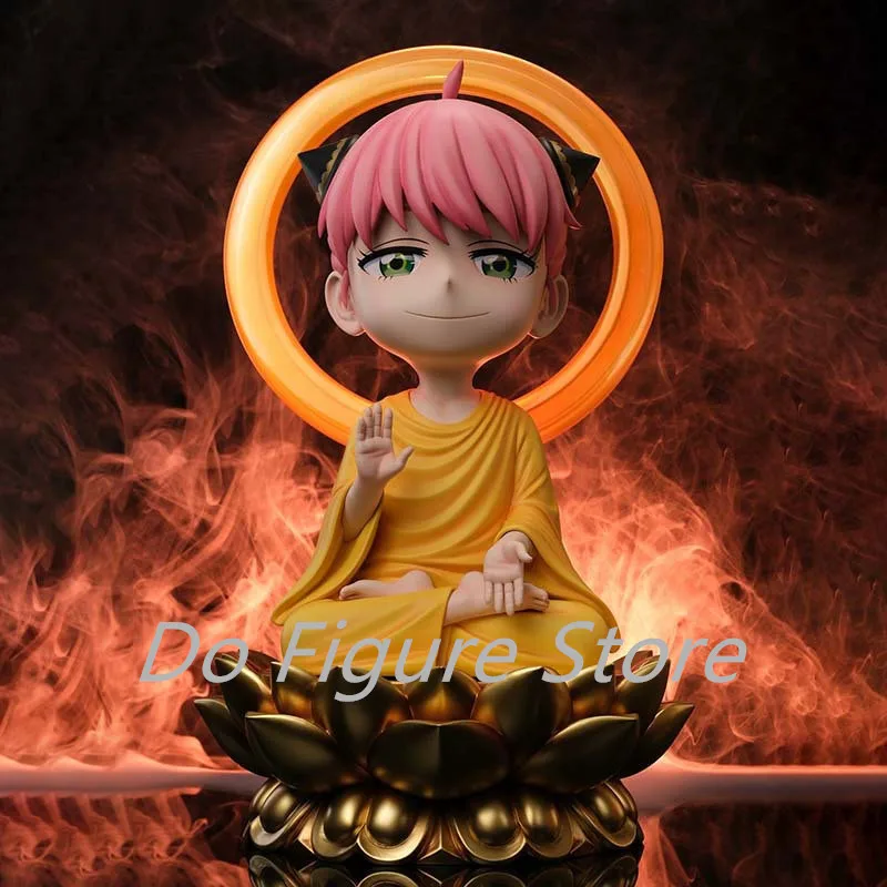 Anime Buddha Anya Doll Spy×family Manga Figure SEGA Anya Forger Action Figure Ornament 12cm PVC Collection Model Toys Gifts