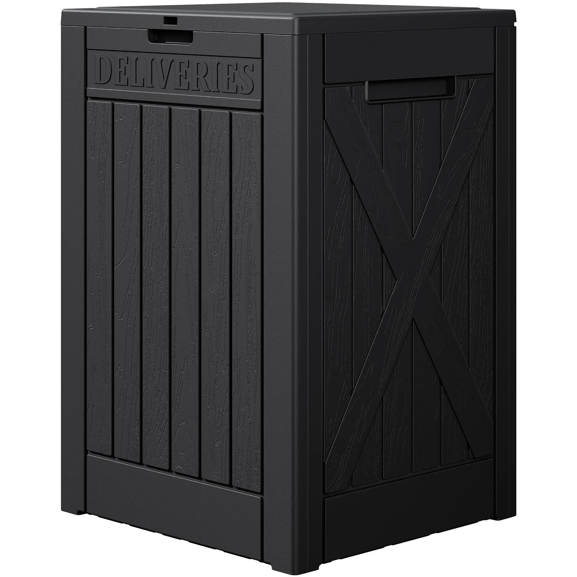 48Gal Package Delivery Box Outdoor Secure Lockable,PP Material Storage Container