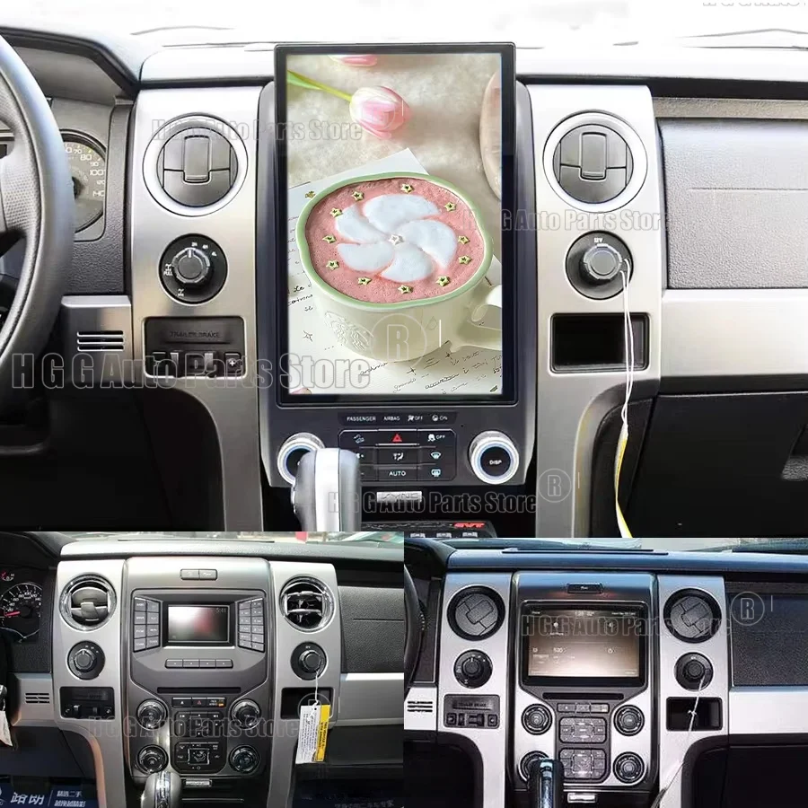 14Inch Touch Screen For Ford F150 2013-2014 CarPlay Android Auto DSP GPS Navigation Multimedia Video Player Car Radio Head Unit