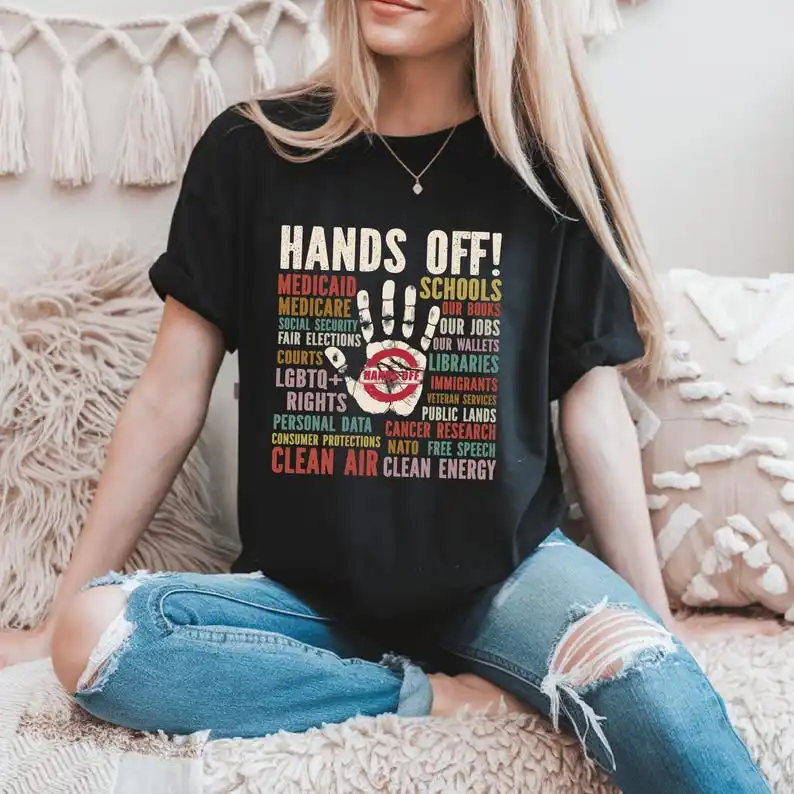 Hands Off Rally, Hands Off Protest T-Shirt, Political Activism Shirt, Resist TShirt, Social Security Tee, Protest