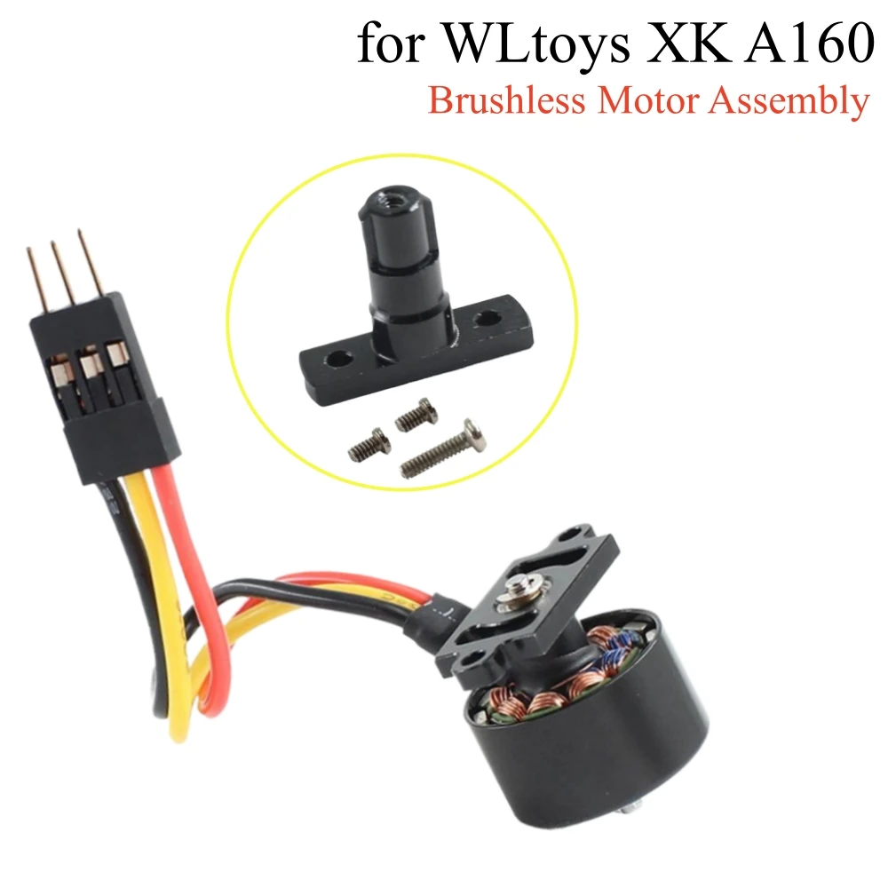 XK A160.0025.001 Brushless Motor Assembly + XK A160.0021.002 Propeller Ring Assembly for WLtoys XK A160 Common Parts Kit RC Part