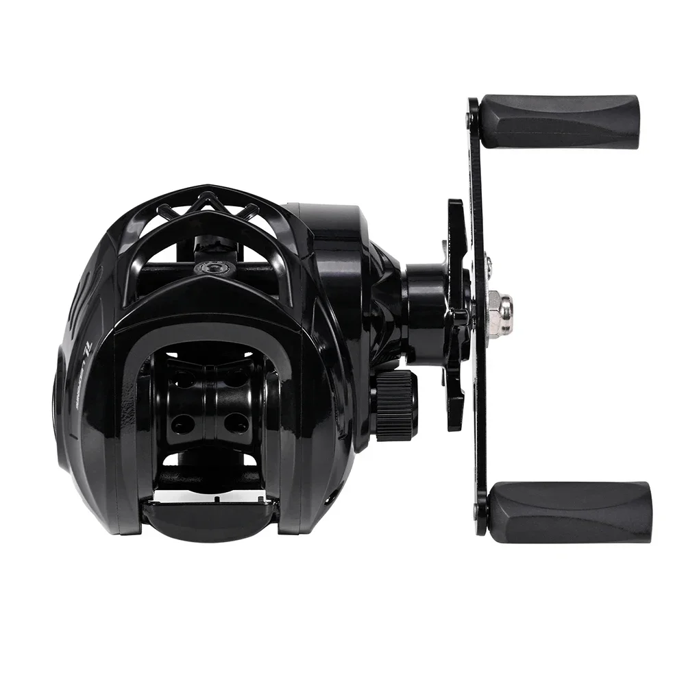 Angler Gear 12LB Max Drag Reel Baitcasting Reel Compact Size High Speed Gear Ratio Lightweight Design For Freshwater