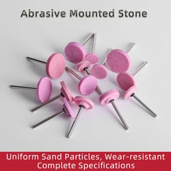 1 pz punto di pietra montato abrasivo per utensili rotanti rettifica pietra testa ruota strumenti accessori
