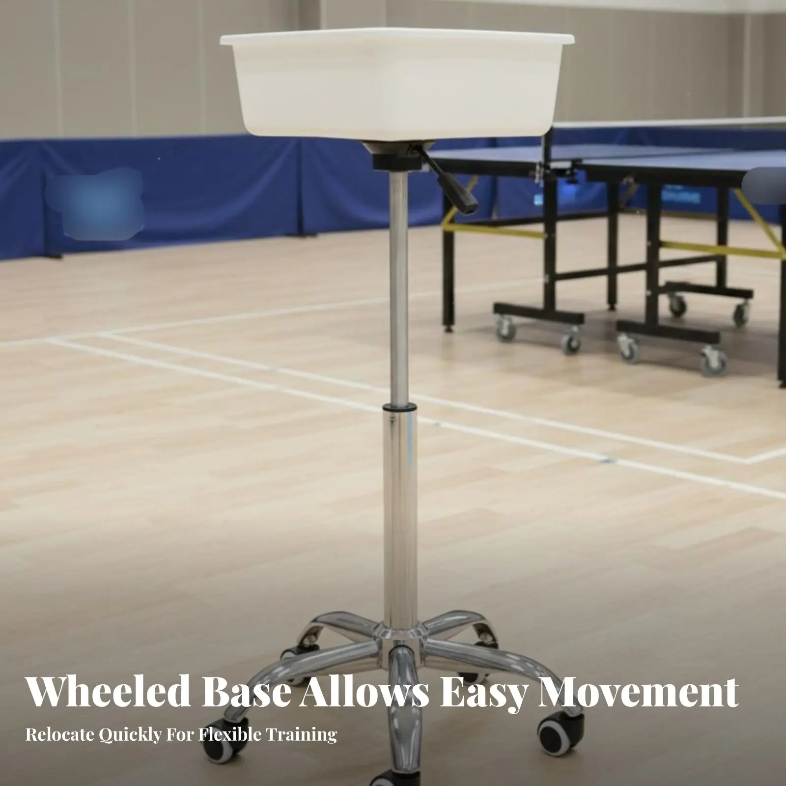 

Training Array Training Basin Portable Rolling Table Table Sport Sphere Basket Sports Equipment Large Capacity Sturdy