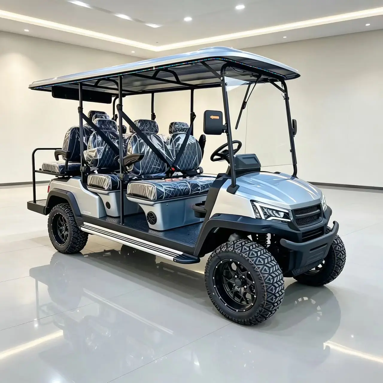 Fournisseur fiable de véhicules de chasse, de voitures de tourisme, de scooters et de voiturettes de golf électriques 48V/72V 4000W/7000W 2, 4, 6 ou 8 places