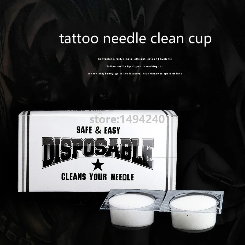 18pcs Disposable Tattoo Needle Cleaning Sponge Dip Foam Tattoo Supplies Accesory Scope of Application Integral Needle