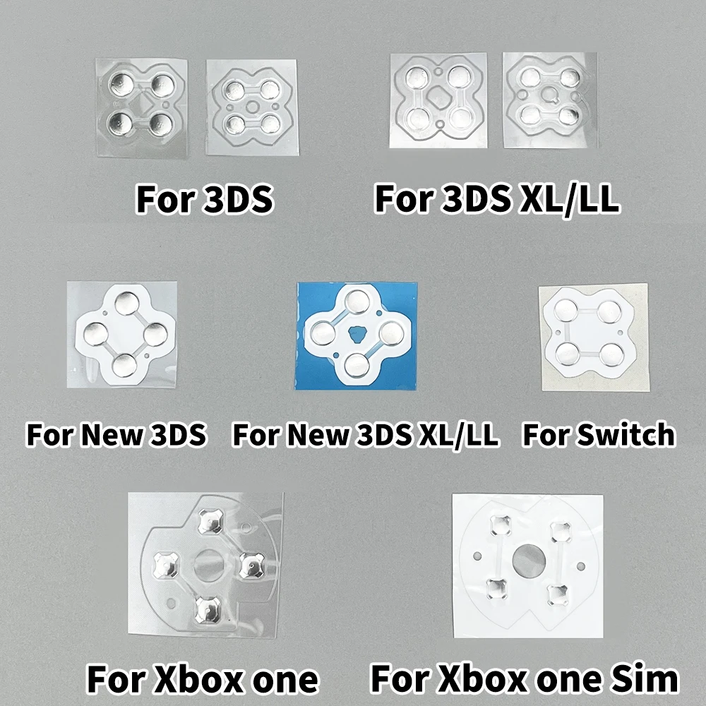 For 3DS 3DSLL New 3DS XL LL Controller D Pads D-Pad Metal Dome Snap PCB Board Buttons Conductive Fllm For Xbox One Slim/Switch