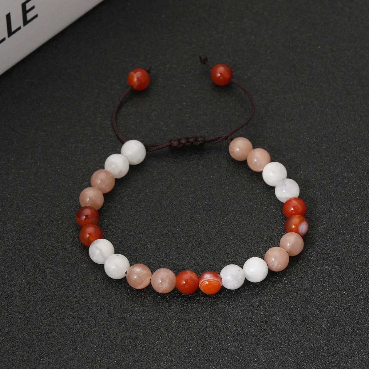 Kids Bracelet High-End Handmade Colorful Natural Stone Beads Woven Bracelet Men Women Birthday Party Jewelry Accessories Gifts