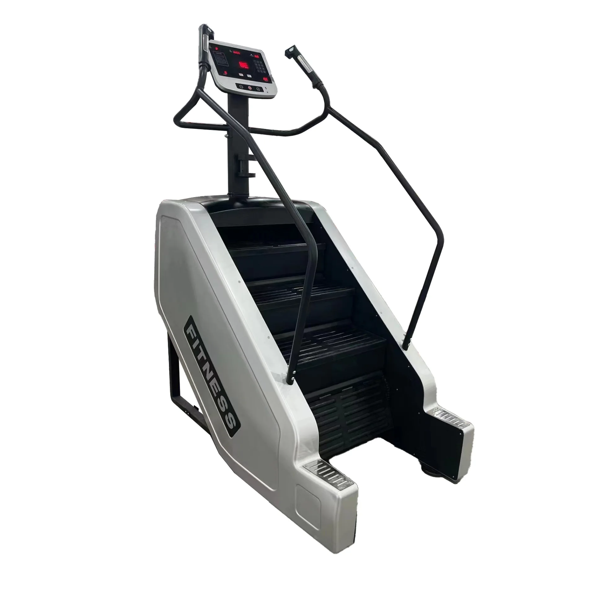 Mirror Stair Climber Push-button Screen Gym Equipment Commercial Stair Stepper Climbing Machine Key Pad Stair Climber