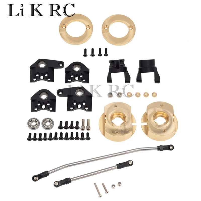 Full set Brass Heavy Duty Steering Knuckles C Hub Carrier Kit for Axial Wraith RR10 1/10 RC Crawler Car Upgrade Parts Lee008