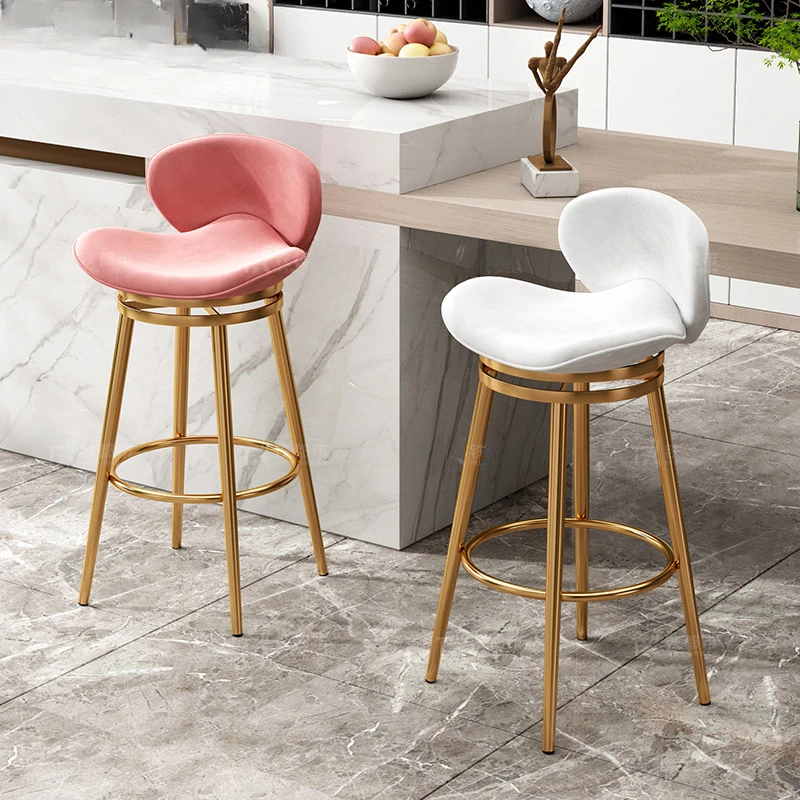 

Simple Bar Chair Design Nordic Modern Minimalistic Home Barber Counter Party Bar Chair Dinning Cadeiras Living Room Furniture