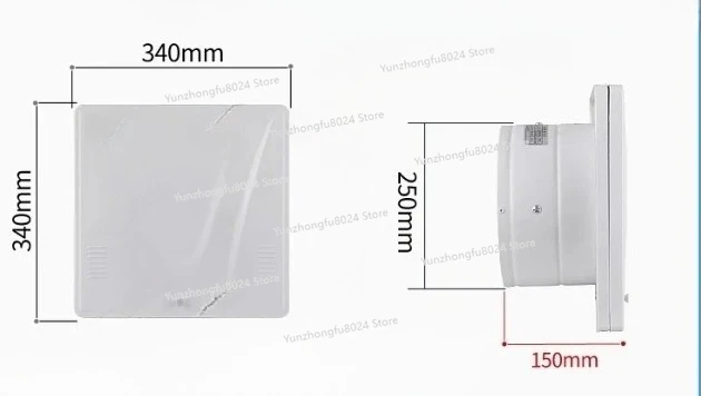Extrator de ar fanflip ventilador de ventilação, exaustor doméstico de cozinha 10 polegadas de alta potência tipo janela exhaus