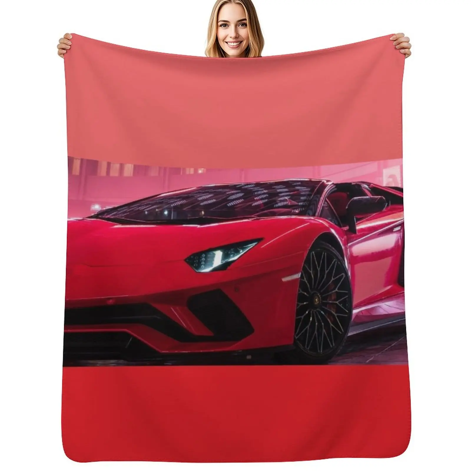 

Super Car Throw Blanket Warm Flannel Blanket for Couch Chair Bedroom