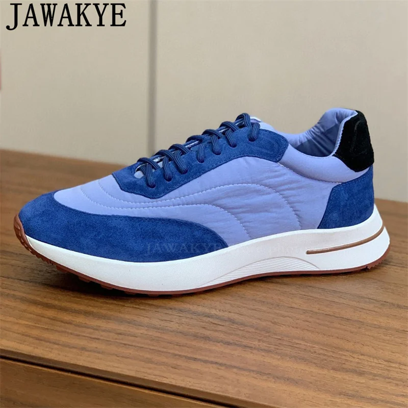 

JAWAKYE New Luxury Lace Up Sneakers Shoes For Men Multicolour Height Increasing Driving Flat Shoes Male Trainers Casual Sneakers