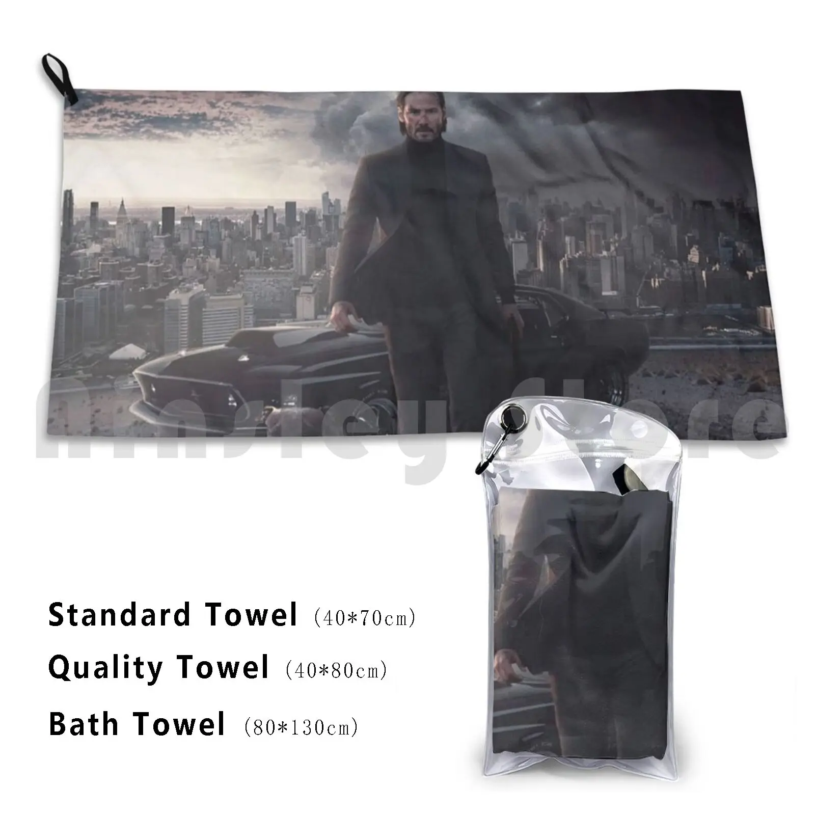 John Wick Bath Towel Beach Cushion Johnwick John Wick John John Wick Keanu Reeves Keanu Reeves Keanu Pitbull