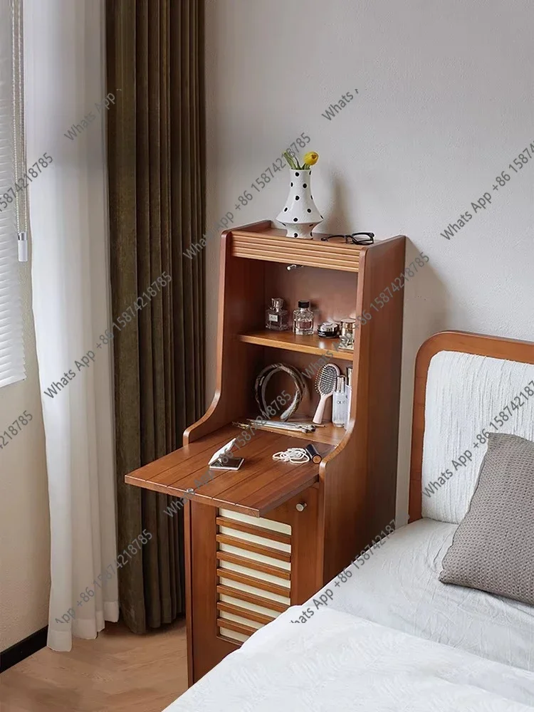 X Medieval Dresser Removable Small Apartment Solid Wood Small Dressing Table Locker Integrated Master Bedroom Does Not Take Up S
