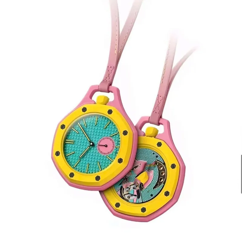 2026 New D-SPORT Collaboration Pocket Watch Fashion Quartz Wristwatch Waterproof Leather Strap Pendant Hanging Watc