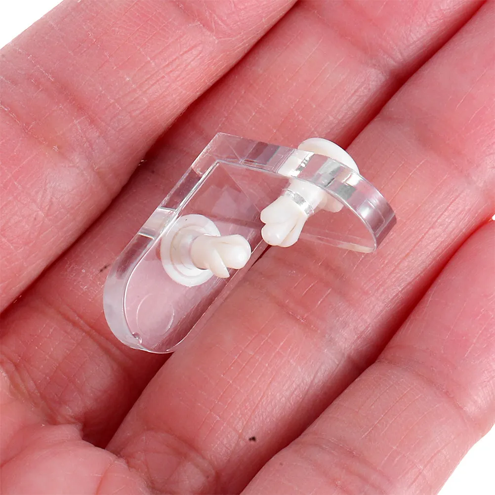 20Sets High Transparency Acrylic L Bracket Corner Support for Organic Glass Boxes Floating Shelf Decorative Right Angle Bracket