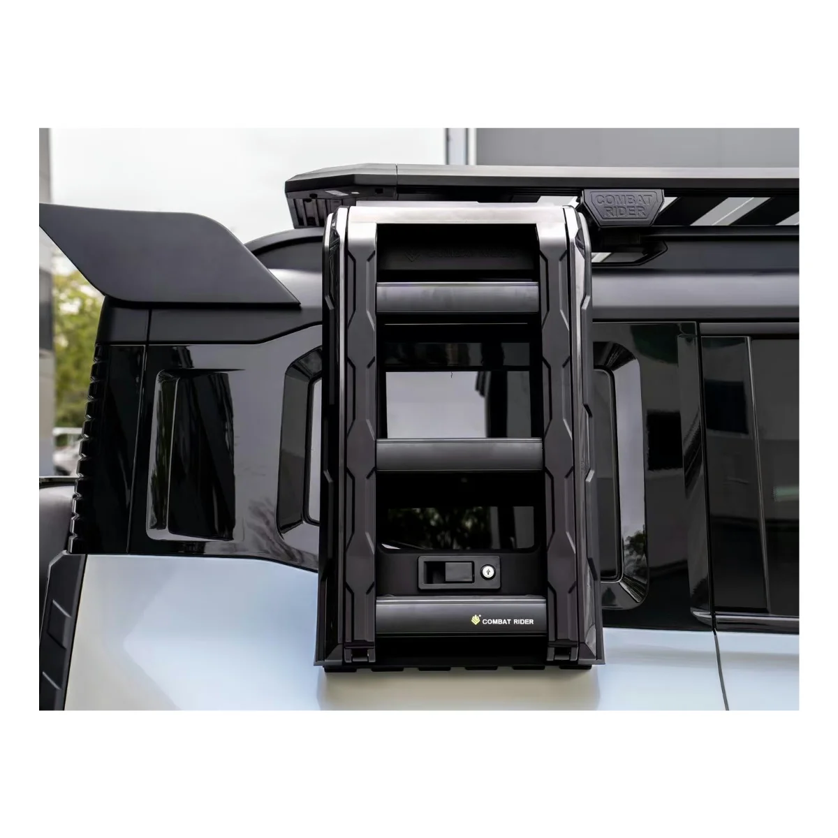 

Factory Wholesale Luxury Auto Parts Modification Accessory Tank 400 Side Climbing Ladder Folding Ladder Aluminum Alloy Exterior