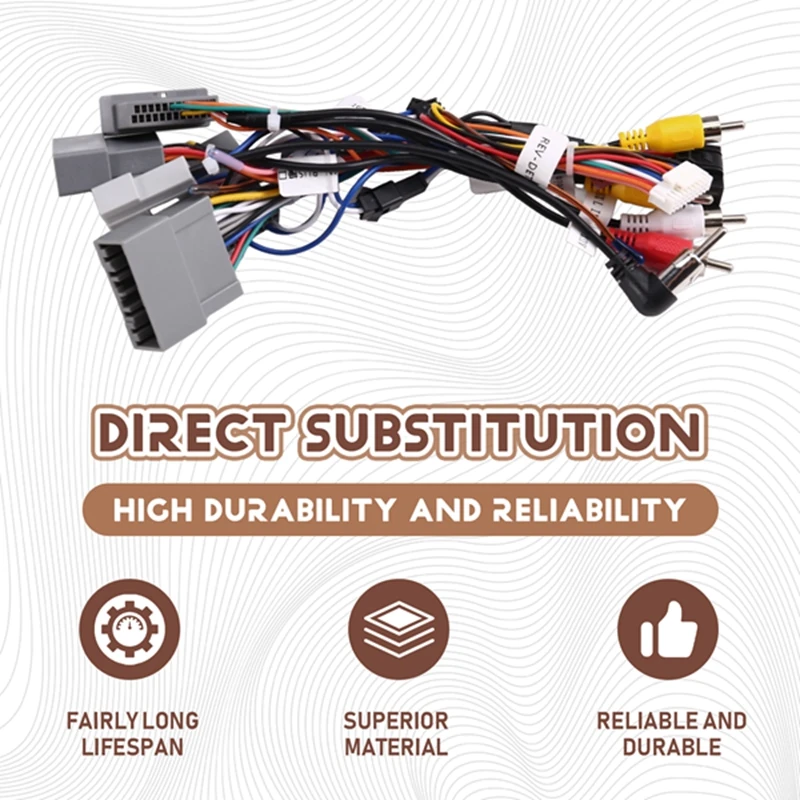 Super Sale Car Radio CAN Bus Decoder 16PIN CANBus Power Cable Canbus Adapter Wiring Harness for Honda CRV 2017 Civic 2016
