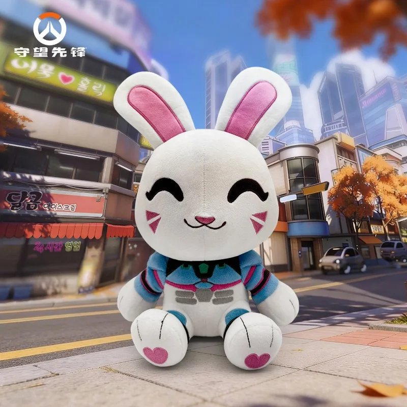 

[Official]Game Overwatch D.Va Plush Doll YOUTOOZ Pillow Genuine Pink Rabbit Cushion Sofa Decor Ornament Cosplay Doujin Gifts