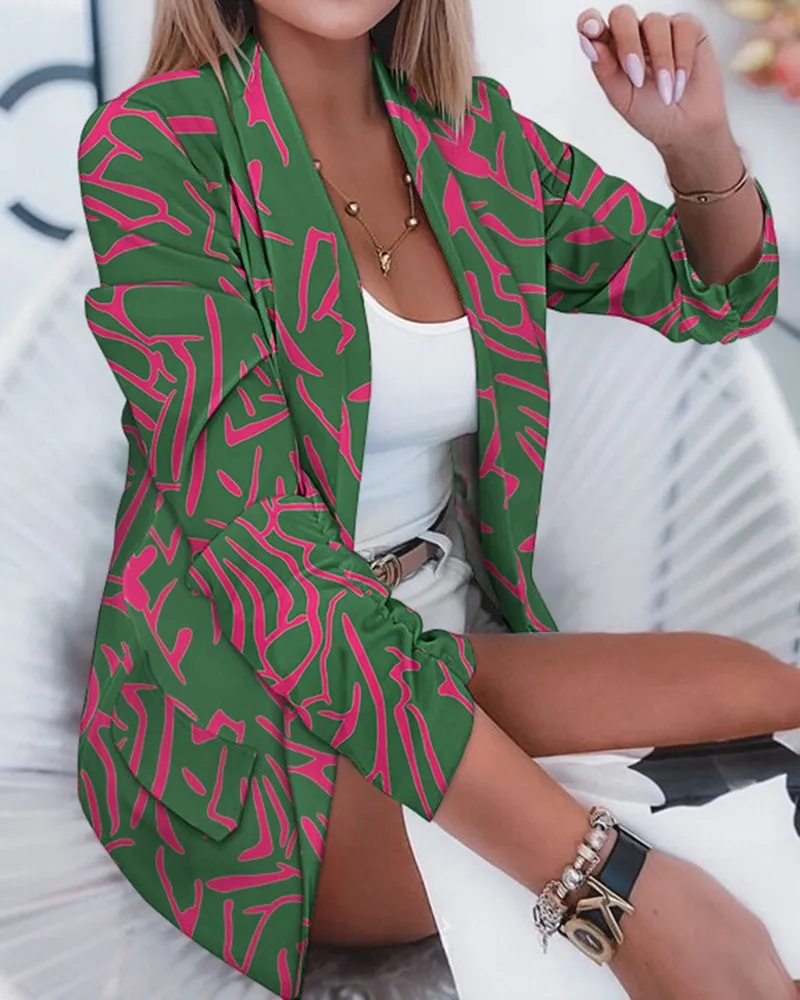 

Женский пиджак с защитой от катышков, универсальный теплый стильный однобортный зимний деловой пиджак с планкой на пуговицах