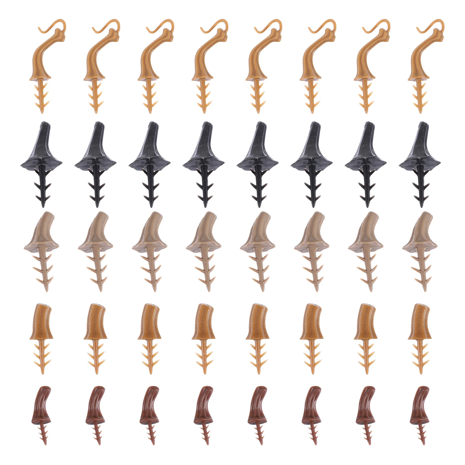 

40pcs Pumpkin Decoration Accessories Fall Stalk Plastic Handle Craft Supplies DIY Foam Pumpkins O Lantern Practical