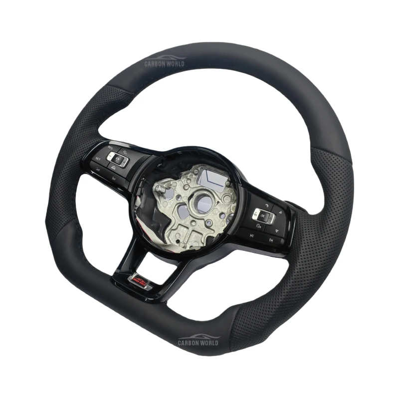 Steering Wheel for Volkswagen Golf 7 7.5 GTI GTD GOLF 6 R RS Gti MK7 MK6 MK5 MK4 VW Polo 6 5 2010-2020 Car Sports Steering Wheel