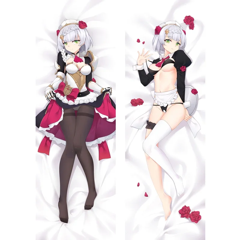 

Game Genshin Impact Maid Noelle Dakimakura Pillow Case Hugging Body Pillowcase Kazuha Costume Otaku Throw Pillow Cover