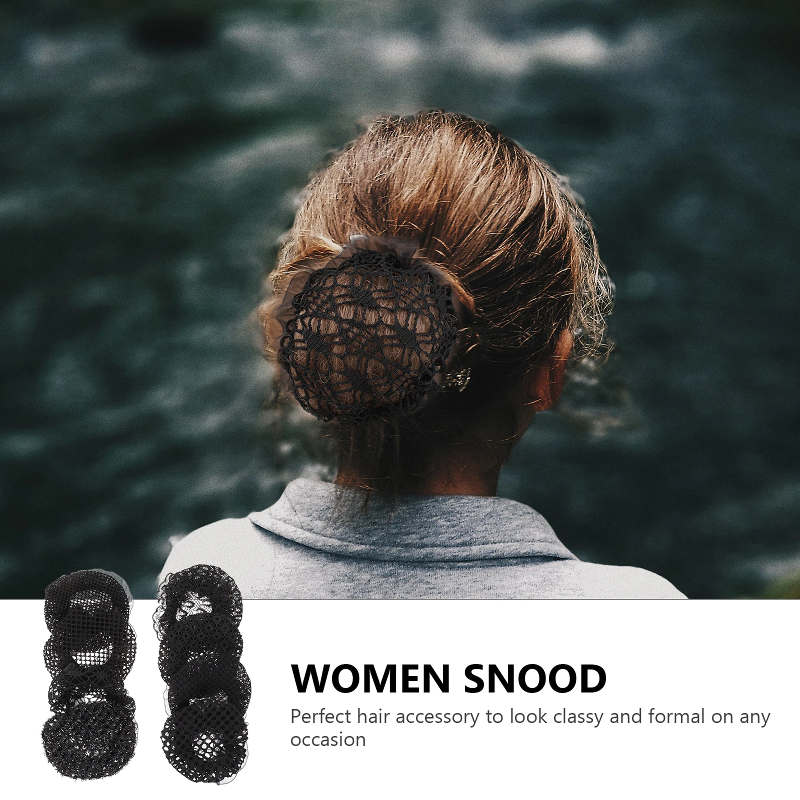 

8pcs Hair Net Elastic Invisible Women Snood Bun Holding Nets Hairnet Headdress Durable Reusable Dancing Performers Company