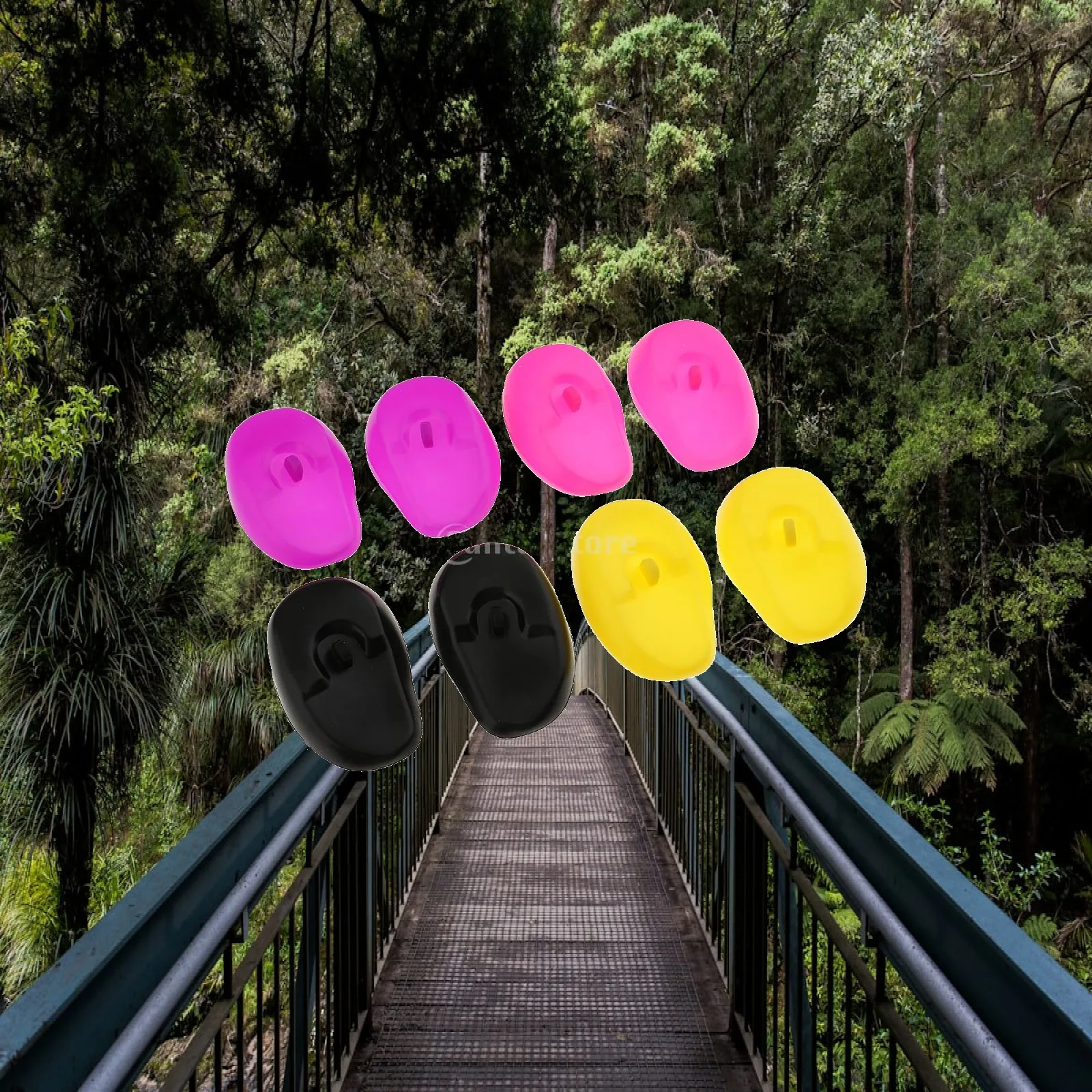 Silicone Ear Guard Protector for Hair Coloring Washing Showering Hygienic Barrier for Salon Travel