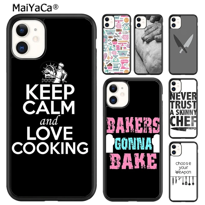 MaiYaCa Baking Cooking Utensils Chef Phone Case For iPhone 16 15 SE2020 6 7 8 plus 11 12 mini 13 14 pro max shell  coque