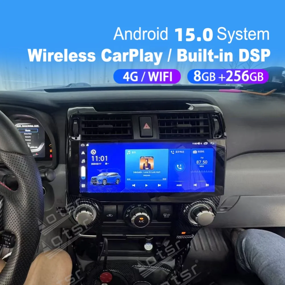 12.3 Inch Android Car Multimedia Automotive For Toyota 4Runner 2010~2023 Carplay Auto GPS Navigation Car Radio Stereo Head Unit