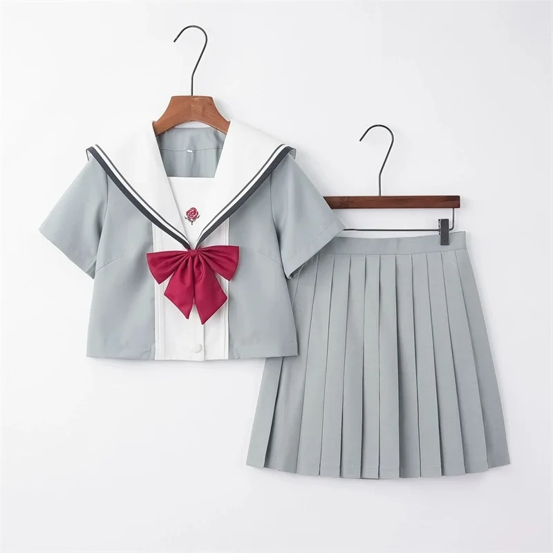 Vestito da marinaio Ragazza della scuola JK Uniforme Manica lunga corta Vestito da marinaio giapponese Abbigliamento scolastico per studenti Anime COS per le donne S-XL
