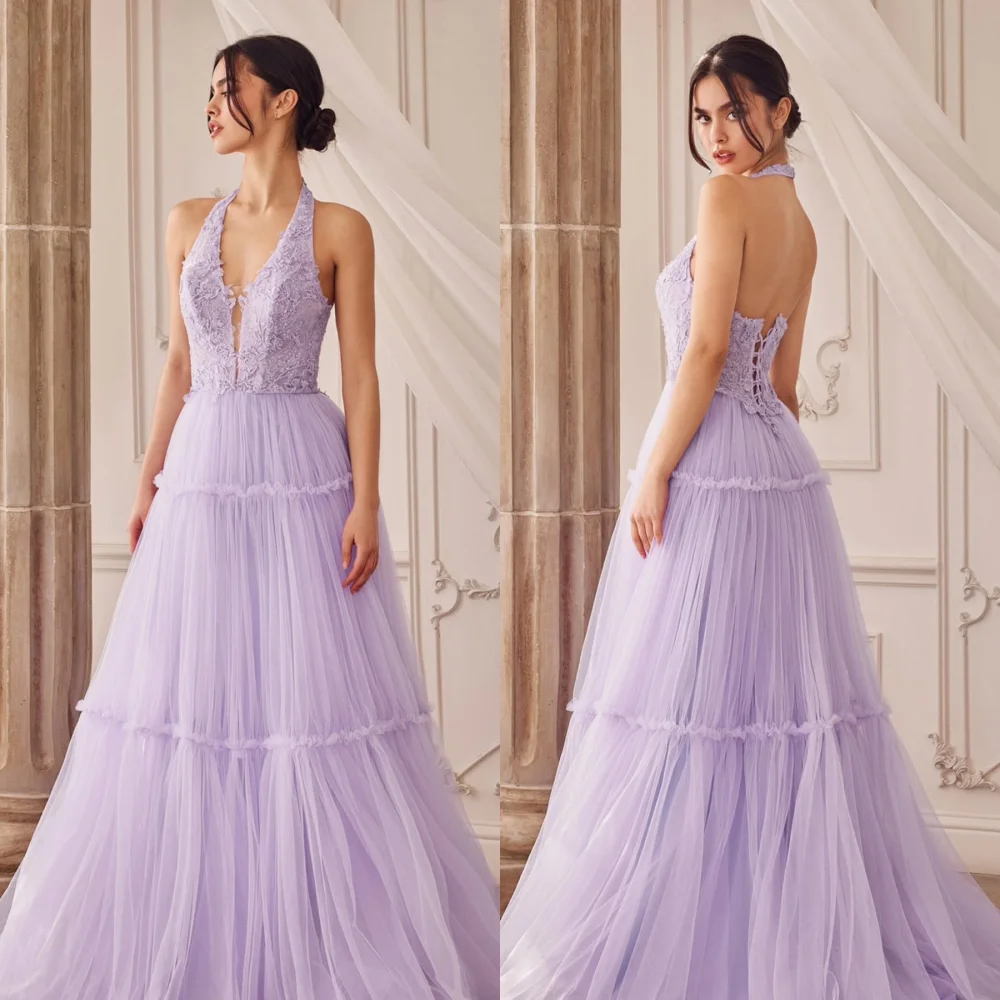 

Индивидуальные сетчатые плиссированные платья трапециевидной формы на шнуровке длиной до пола, на заказ, женские вечерние элегантные вечерние свадебные очаровательные платья