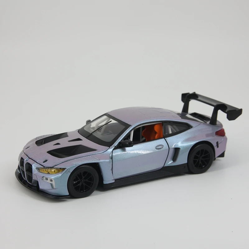 

CCA 1: 24 simulation BMW M4 GT3 alloy car model ornament, doors and hood can be opened has sound and lighting functions