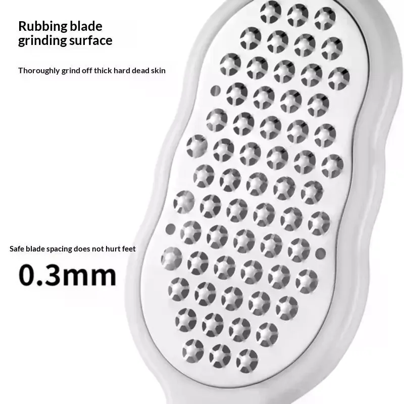 New Foot File Stainless Steel Rasp Anti-Splash,Heel Grater Hard Dead Skin Callus Remover Pedicure,Professional Foot Care Tools
