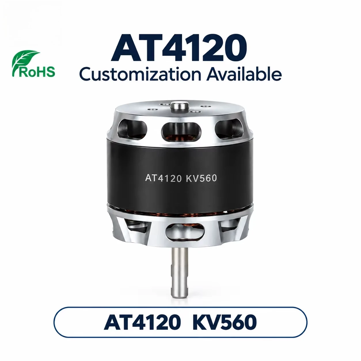 AT4120 Long Shaft Brushless Motor KV250 KV500 KV560 Fixed Wing VTOL Aircraft Motor