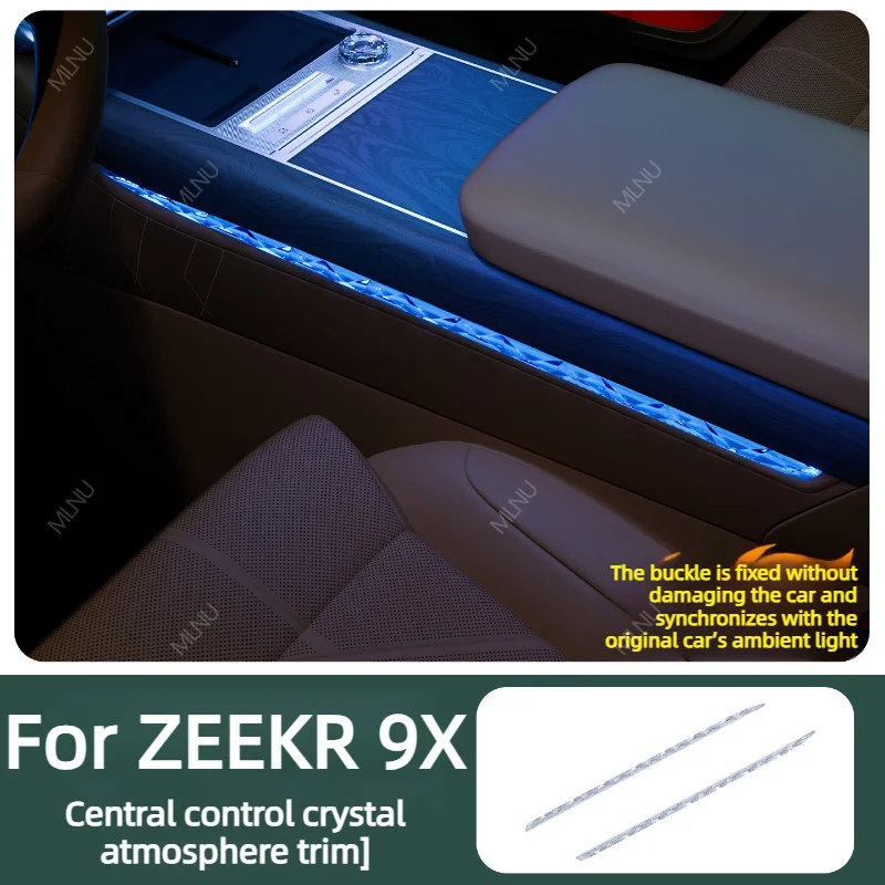 Ambient Light Trim Acrylic For ZEEKR 9X 2025-2026 Accessories Soft Glow Even Lighting Scratch-Resistant Low-Heat Fire-Retardant