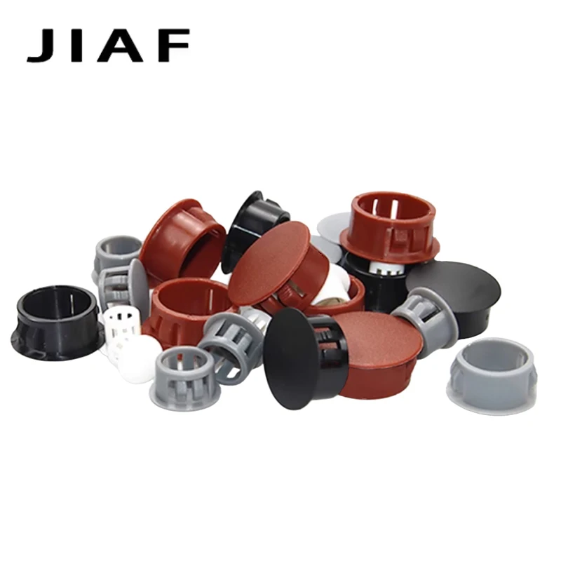 1PCS Snap‑on Plastic Hole Plug Black White Screw Hole Cap Fastener Locking Cover For Cabinet Furniture Hole Sealing Decoration
