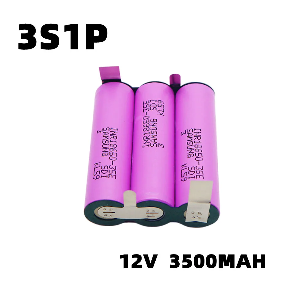 3S1P 3S2P 4S1P 4S2P 5S2P 18650 3500mAh/7000mAh 전기 드릴 12.6V 16.8V 21V 충전식 리튬 배터리 전기 스크루 드라이버