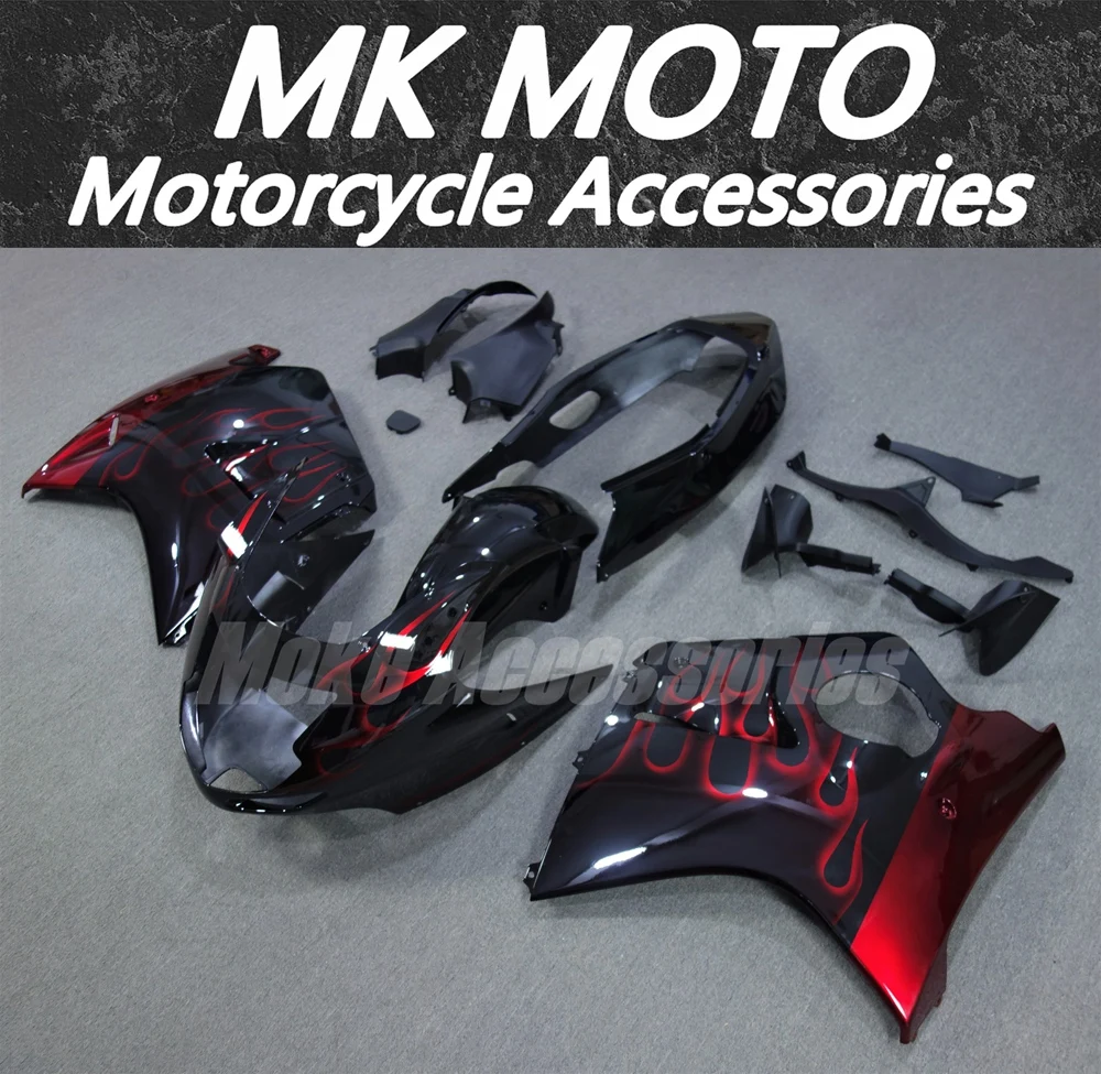 

Комплект кузова мотоцикла Moke moto для CBR1100XX 97-07, комплект обтекателей, подходит для высокого качества, ABS, черный, красный