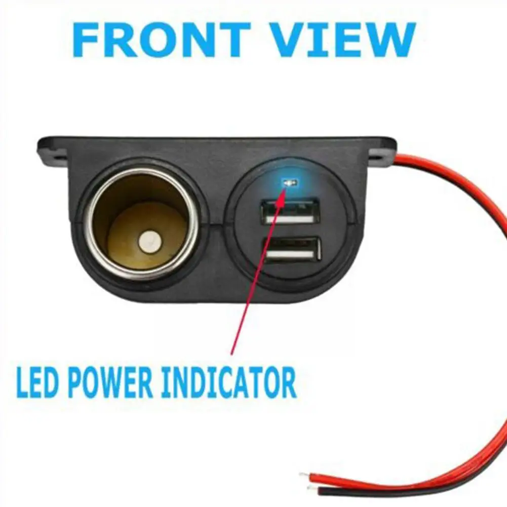منافذ USB المقبس تيار مستمر 5 فولت 3.1A المزدوج USB المدمج في سيارة كامبر ميناء المقبس ولاعة سيارة شاحن السجائر متعددة محول التوصيل Z7G2