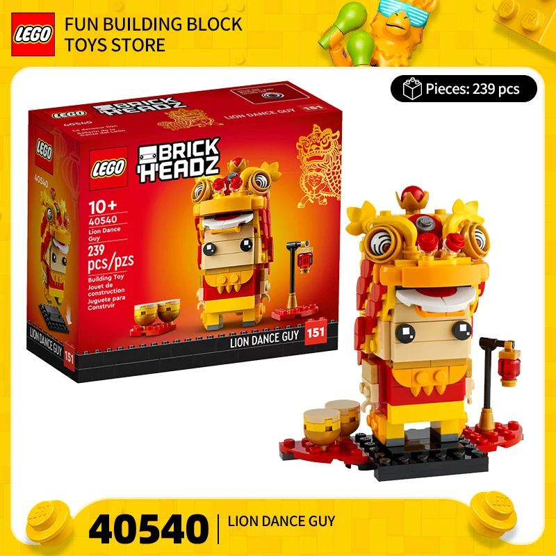 

Lego Block Square Head Series 40540 40547 40550 40559 Lion Dance Men and Girls Puzzle Building Blocks Toy Gift