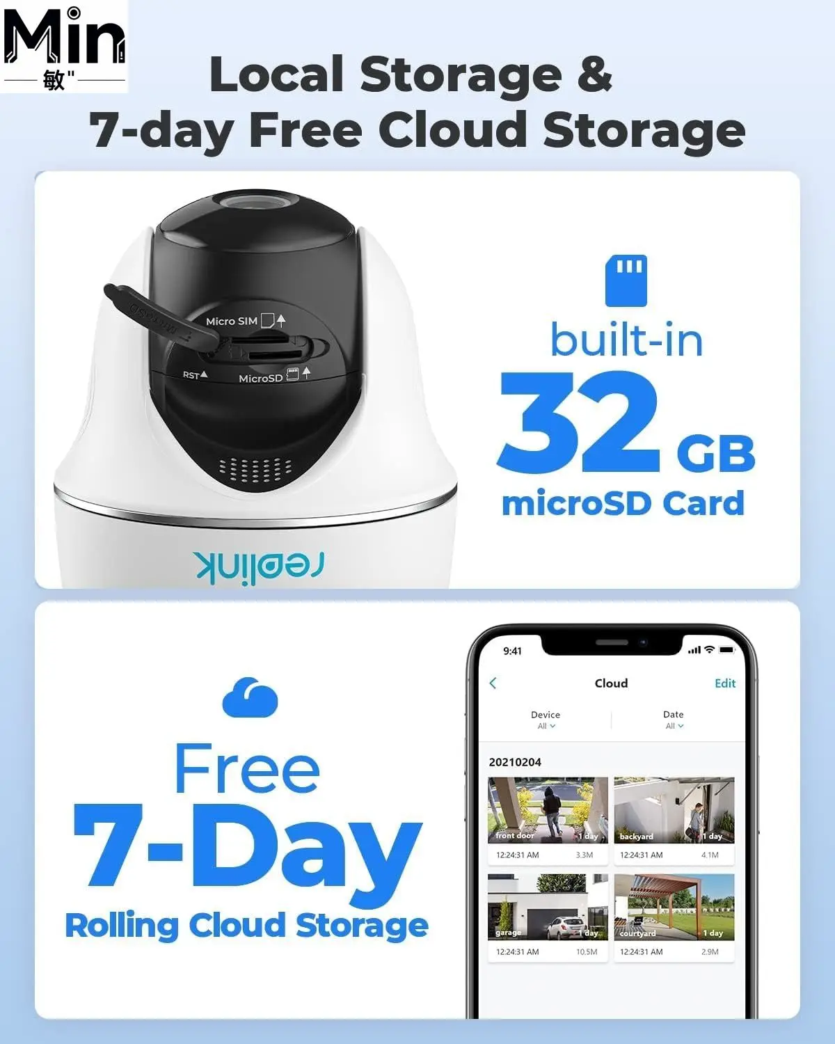 Reolink 5MP 4G LTE Уличная камера безопасности на солнечной энергии с двусторонней аудиосвязью и ночным видением, CMOS-сенсор, для охоты