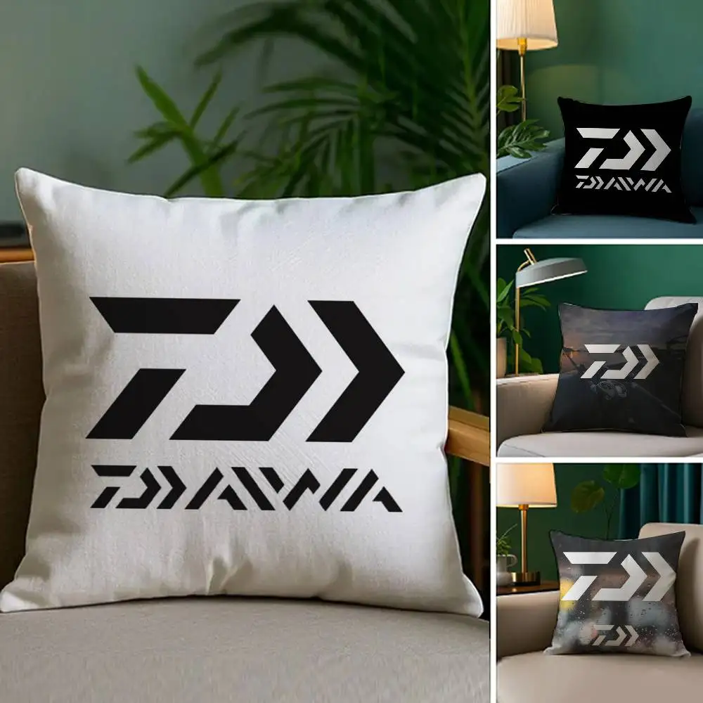 العلامة التجارية D-DAIWA P-PIER 39 كيس وسادة أفخم النسيج لينة مزدوجة الوجهين طباعة غطاء وسادة أريكة رمي وسادة تغطي
